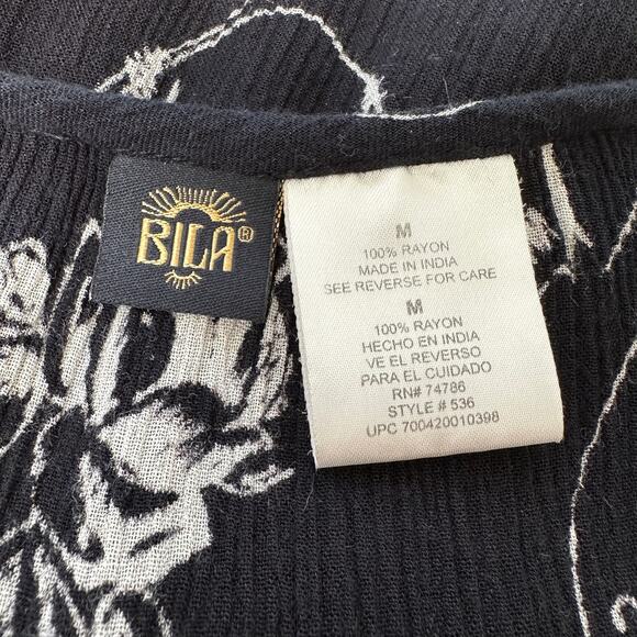 SOLD Vintage Bila Midi Dress Womens Medium Button Front Boho witchy whimsigoth - Picture 12 of 14